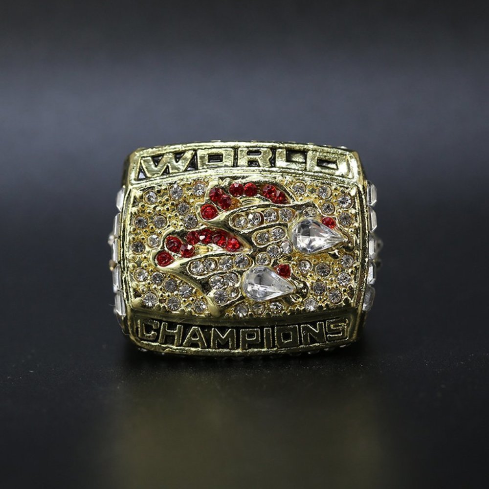 Denver Broncos Super Bowl Ring Championship Fan Edition 1998 Elway Gold